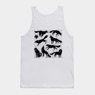 Black Wolves illustration Tank Top